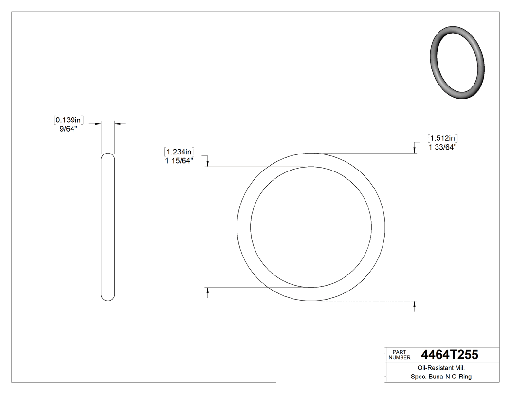 Technical drawing - 4464T255